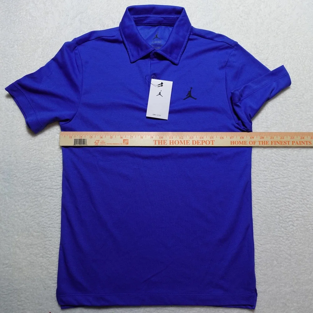 $ 90 Jordan Golf Polo Shirt Mens Small Blue Brand New Dri-FIT Jumpman HQ8688-480